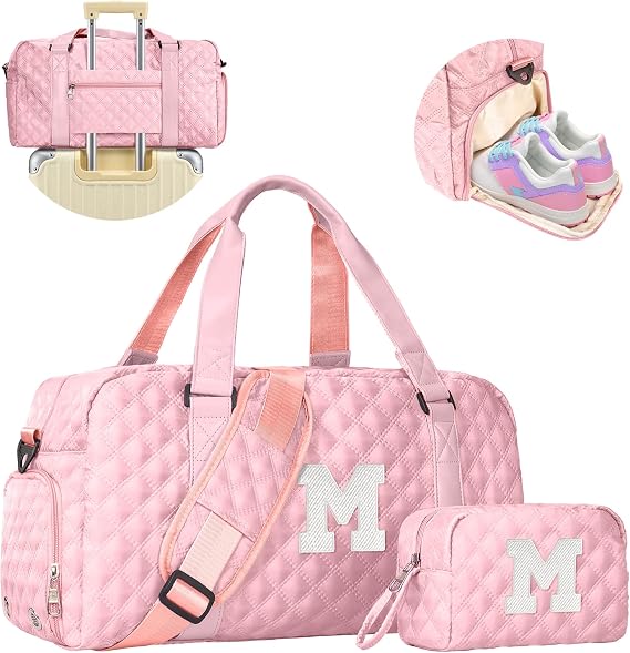 Dance Duffle Bag Women Girls Gift Letter Carry on bags, Gift for 8-18 Girls