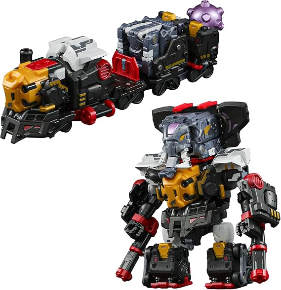 52TOYS BEASTBOX-MEGA Series BMM-01 MECHABEAST PHYCHOTRAIN Mecha Beast Psycho Train Transformation Robot Combined Figure Transformation Toy Pre-Painted Action Figure High Movable Animal Deformation Toy