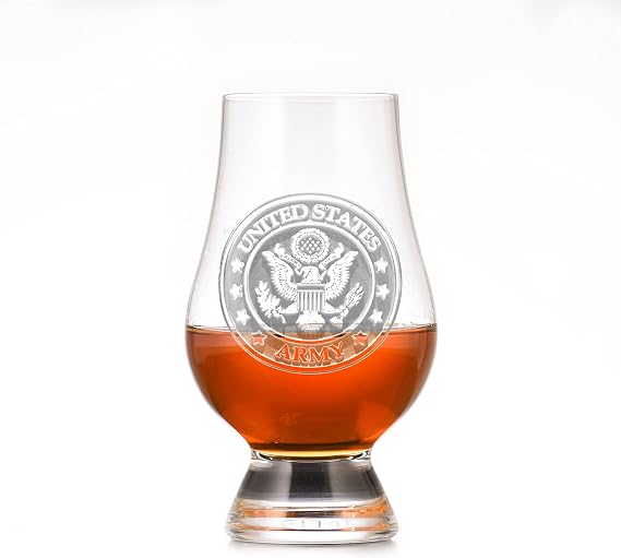 Engraved Army Glencairn Whisky Glass (Set of 4)