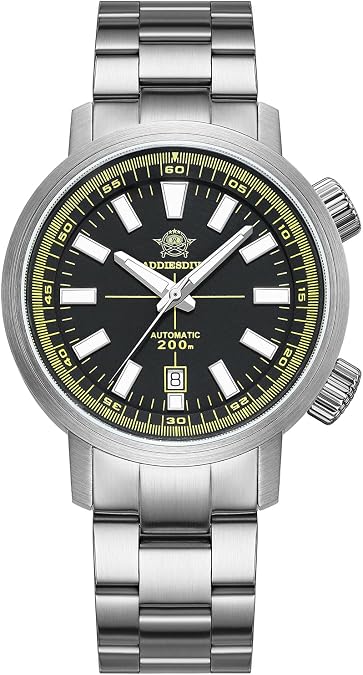 ADDIESDIVE 42 MM Dive Watch Internal Bezel 8215 Automatic Movement Display Caseback Super Lume Automatic Watches for Men