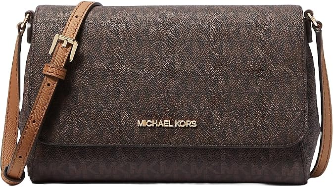 Michael Kors Brown Leather Shoulder Bag 22 x 15 x 5 cm, brown