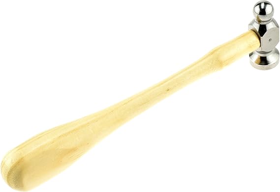 SE Ergonomic Dual-Face Chasing Hammer for Metalworking and Jewelry Making - 8325CH