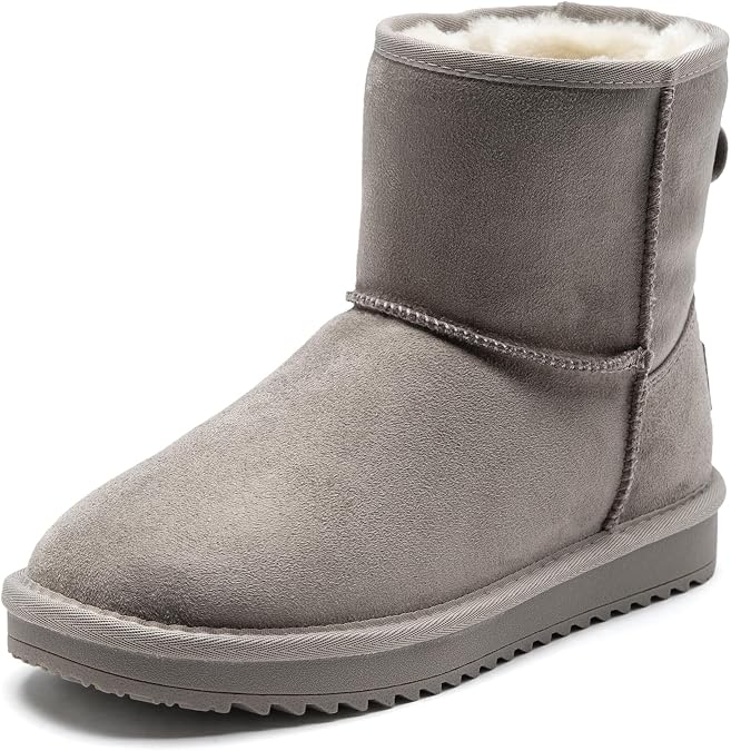Balabala Kids Winter Snow Boots, Warm, Water-Resistant, Suede, Classic | Boys, Girls, Kids, Snow Boots, Winter Boots, Warm, Water Resistant, Suede, Classic, Solid, Casual, Insulated, Non-Slip Sole