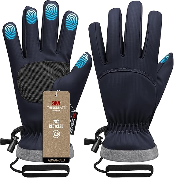 Winter Gloves,Ski Gloves Waterproof & Warm Cold Weather Gloves for Parent - Cycling, Driving, Running