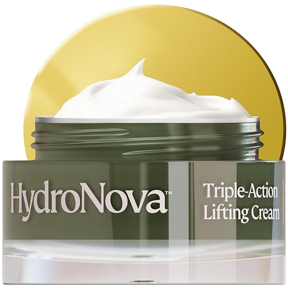 HYDRONOVA Anti-Aging Moisturizer Face Cream and Tighten and Lift Neck Cream - Facial Moisturizer for Women - Skin-Firming Wrinkle Formula with Retinol - PM Moisturizer for Face, Neck and Decollete