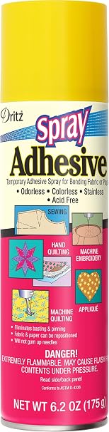 Dritz Temporary Fabric Spray Adhesive, 6 oz, Repositionable