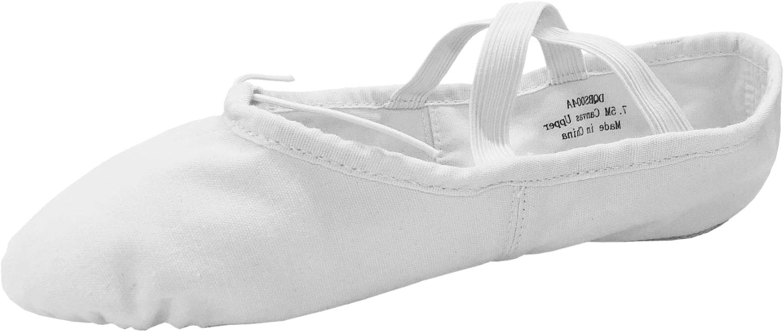 Danzcue Adult Split Sole Canvas Ballet Slipper