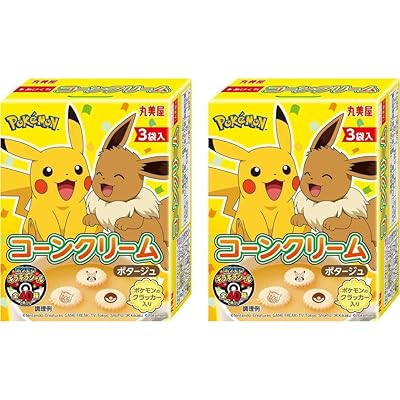 Marumiya Pocket Monster Instant Corn Cream Soup 3 Serves Set Of 2
