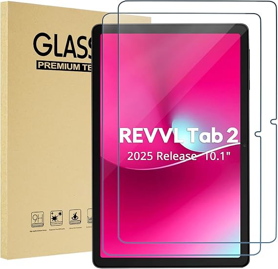ProCase 2 Pack T-Mobile REVVL Tab 2 Screen Protector, 5G 2025 10.1" -Clear
