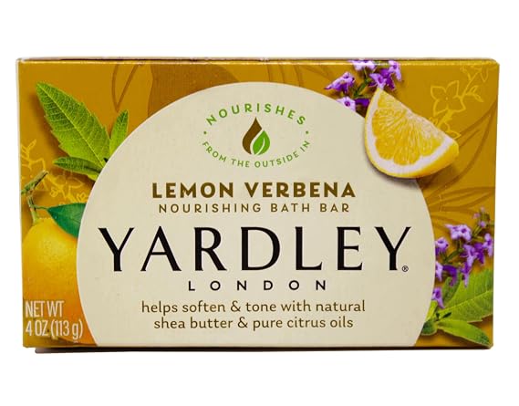 Yardley of London Naturally Moisturizing Bath Bar Lemon Verbena with Shea Butter