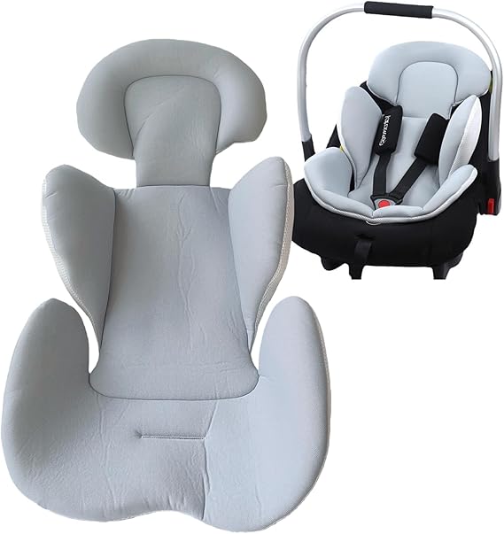 TOPOQ Newborn Infant Car Seat Insert Pram Liner Baby Stroller Seat Cushion Reversible Head and Body Support 65x45cm/25.5x17.7inch