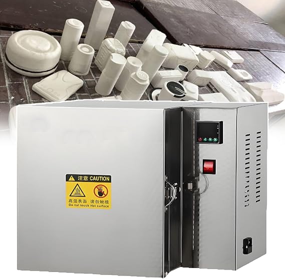 New Electric Kiln Pottery at Home,1500w Jewelry Casting Burnout Furnace Oven Kiln Machine,0-800C,Pid Temperature Control,Tabletop Melting Muffle Furnace for Jewelry,Metal,Wax Figures