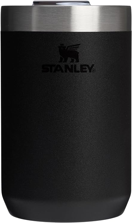STANLEY Everyday Camp Cup 12 oz | Drink Through Lid | Cup for Coffee, Tea and Drinks | Insulated Stainless Steel | BPA-Free | Black 2.0
