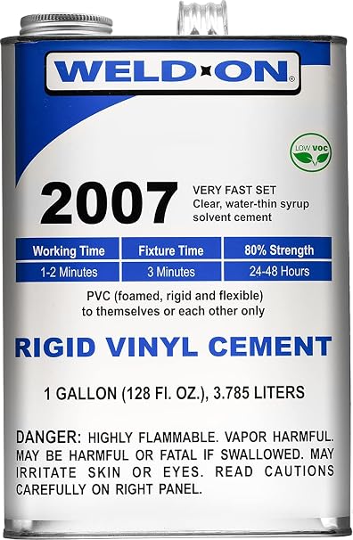 Weld-On #2007 PVC Cement, Gallon