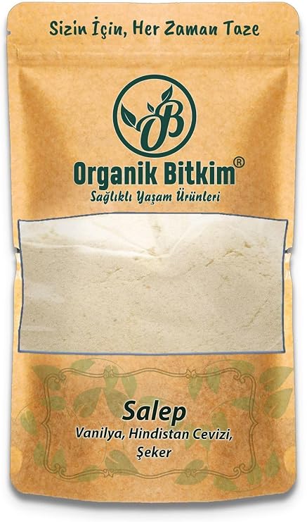 Organik Bitkim Salep (Vanilya, Hindistan Cevizi,Şeker) 500 Gr