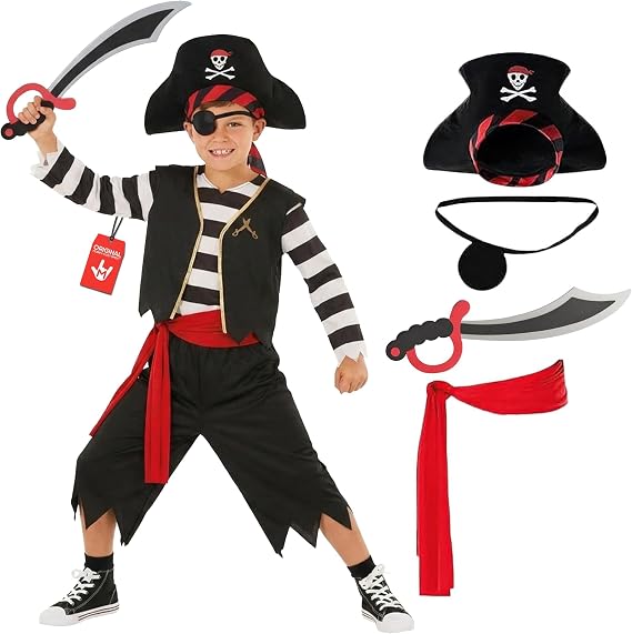 Morph Pirate Costume Boys, Black And White Pirate Costume Kids, Boys Halloween Costumes, Halloween Costumes For Kids, Small