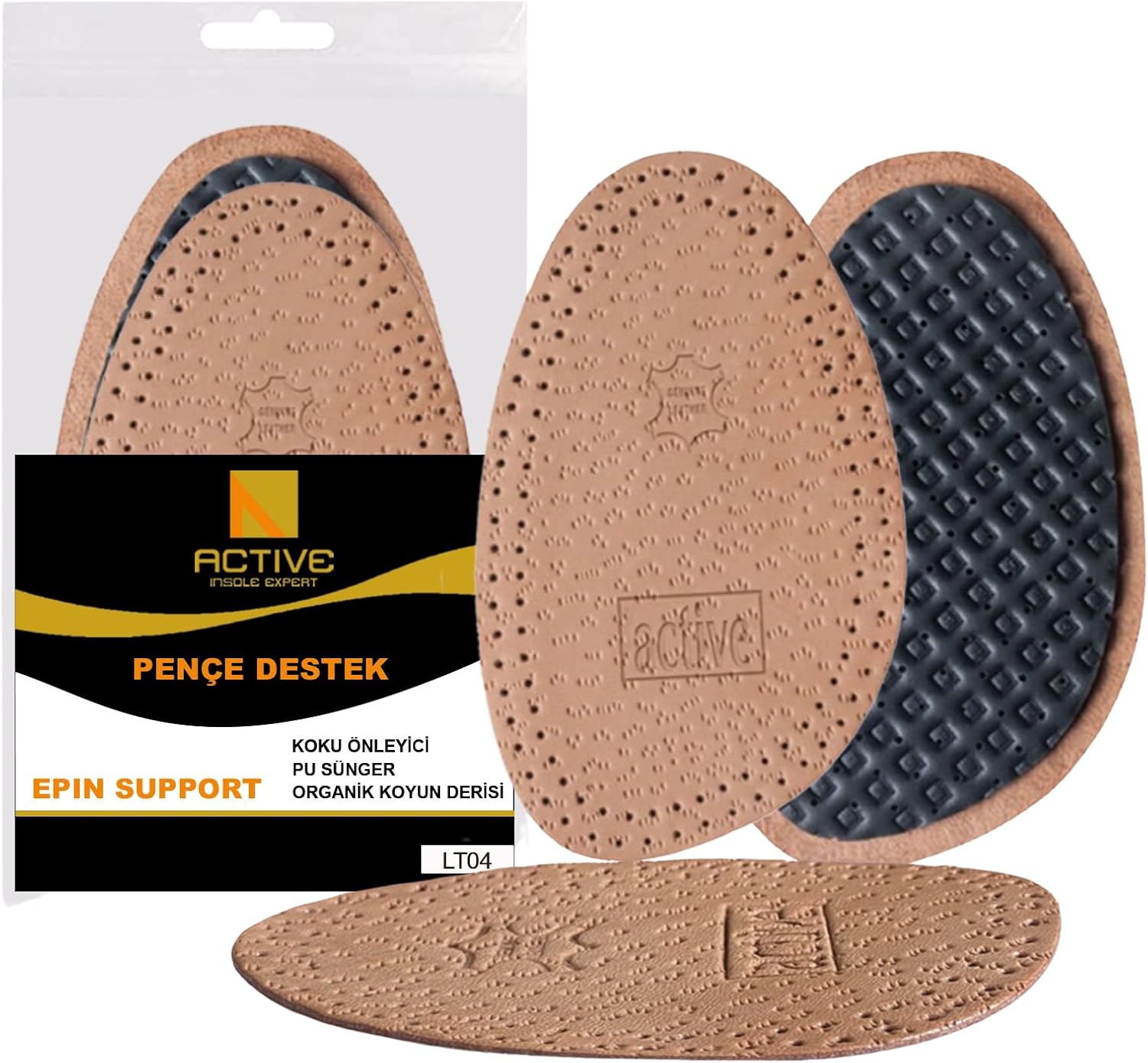 LT04 - Leather Claw Support | Number Reduction, Shoe Collapse, Anti-Smell And Sweat Absorbent Foot Pad (41-43)