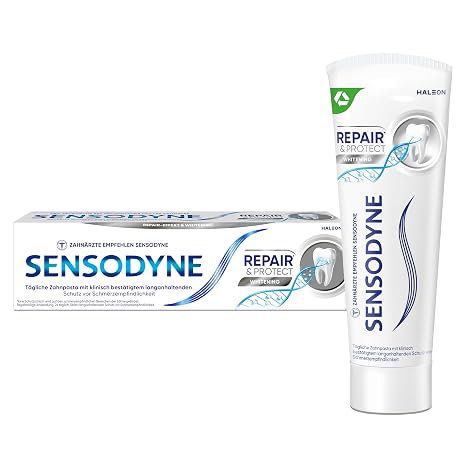 SENSODYNE Repair and Protect Whitening Toothpaste daily fluoride toothpaste 1x75ml for sensitive teeth