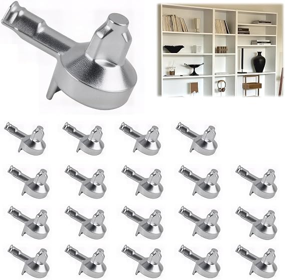 20PCS Shelf Pins for Billy Bookcase, Metal Bookshelf Pins for Part #131372