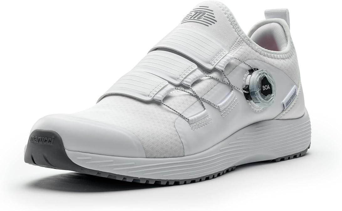 Marucci MXB Trainer BOA Sneakers for Men, White, Baseball Trainer Sneaker, Workout Shoes for Men with BOA L6 Dial System for Secure Adjustable Fit, Lightweight, Breathable & Long Lasting Durability
