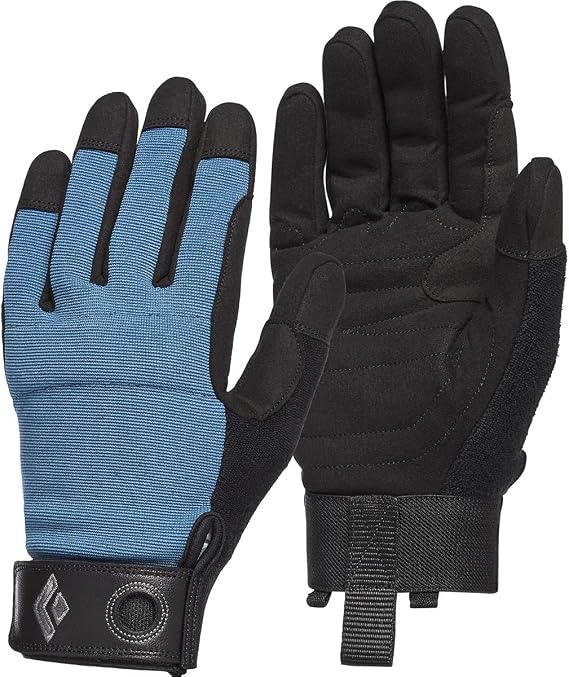 BLACK DIAMOND Men's Crag Gloves, Belaying/Via Ferrata, Leather, Breathable