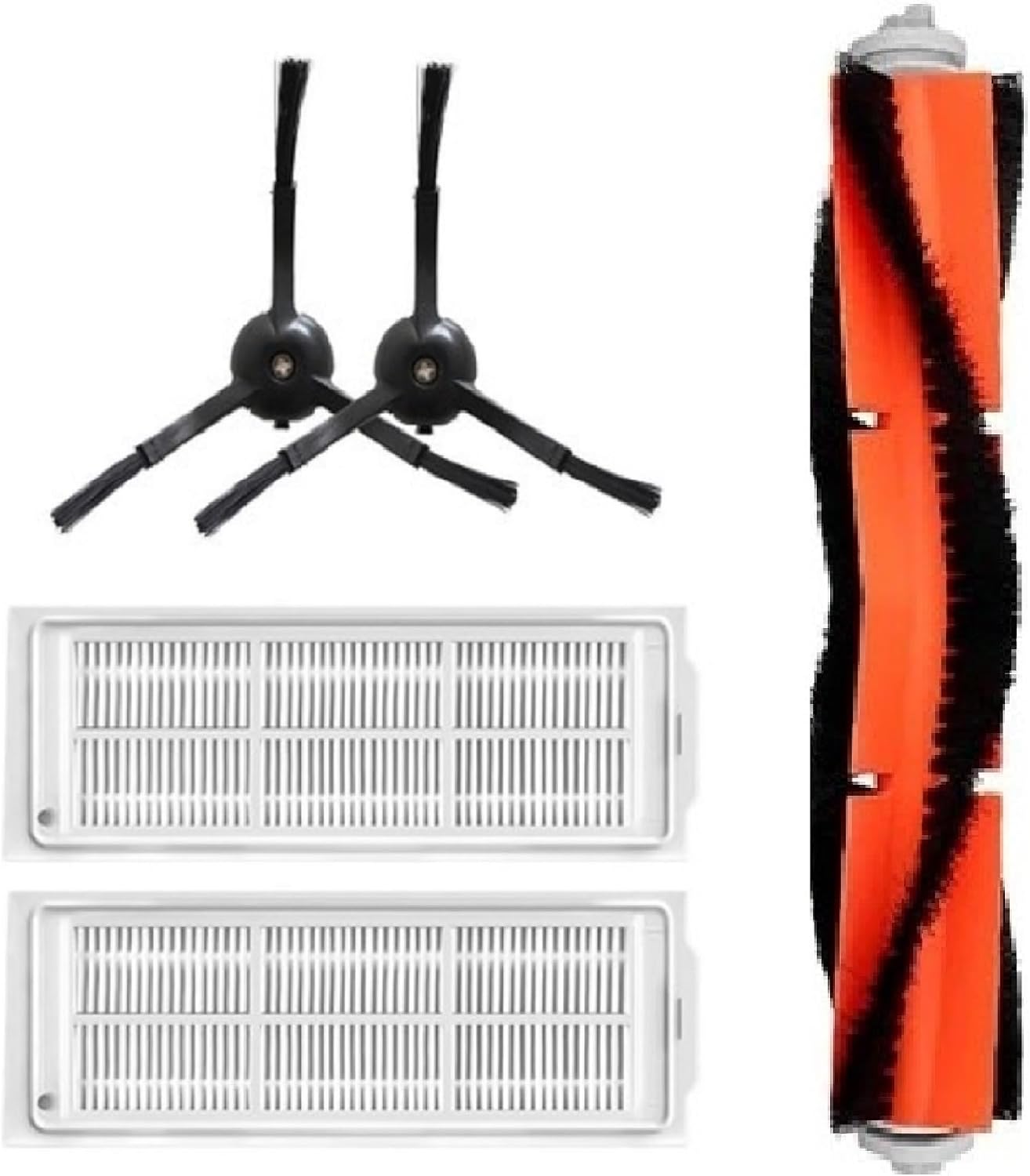 Siyah Mi Vacuum Mop 2 Pro ve Mi Vacuum Mop Lite (MJSTL-MJST1SHW Model Uyumlu) Hepa Filtre Fırça,Yedek Aksesuar Seti-Model No Kontrol Ediniz