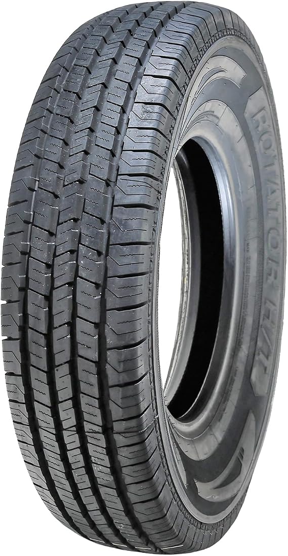 Evoluxx Rotator H/T 195/75R16 All Season 107/105R D (8 Ply) Tire | Commercial Highway All Season Traction 107/105R Rated D (8 Ply) Radial Construction Black Sidewall Tire