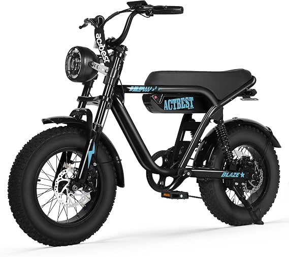ACTBEST 162026 Fat Tire Electric Bike for AdultsTeens, 1200W1500W Peak Motor, 25MPH28MPH & 55-75 Miles Long Range, Full Suspension All-Terrain eBike for Mountain,Snow,Sand