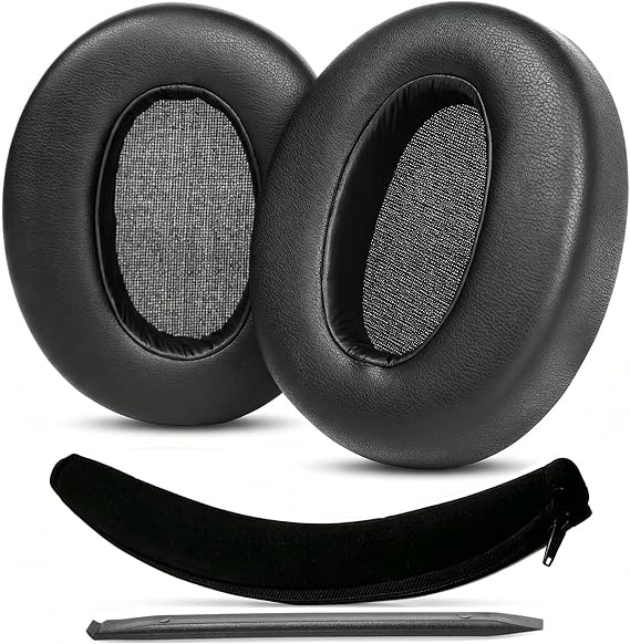 WH-XB910N Ear Pads YDYBZB Earpads Ear Cushions Headband Cover Replacement Compatible with Sony WH-XB910N WH-XB910 XB910N Headphones | Ear Pads Cushions with Soft Protein Leather,Added Thickness Noise Isolation Memory Foam - Black