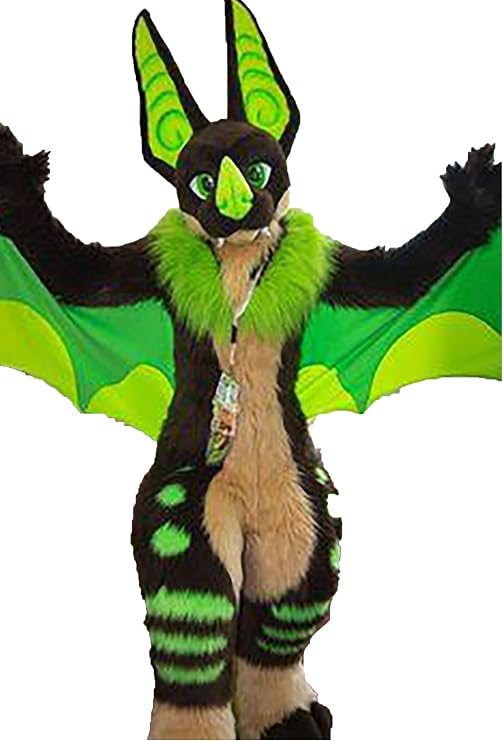 Green Fly Fursuit Fullsuit Costumes Full Furry Suit Furries Anime Digitigrade Costume Bent Legs Angel Dragon