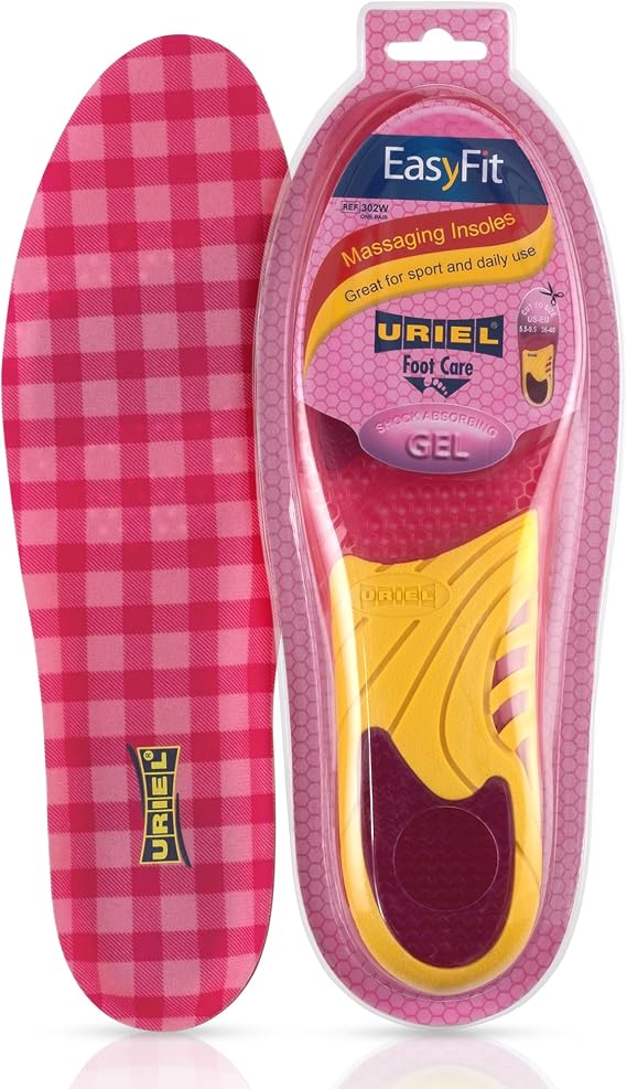 Gel Shoe Inserts All Day Comfort Gel Insoles for Women with Soft Cushion Support, Lightweight Breathable Design, Trim to Fit for Sneakers, Boots, Flats & Casual Shoes (Size 5.59)