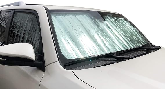 HeatShield, The Original Windshield Sun Shade, Custom-Fit for Mercedes-Benz 500SEL Sedan 1984, 1985 Silver Series