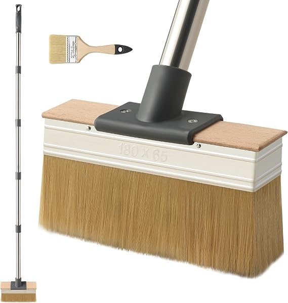 Mitclear Deck Stain Brush Applicator with Long Handle 59IN Spray Seal Paint