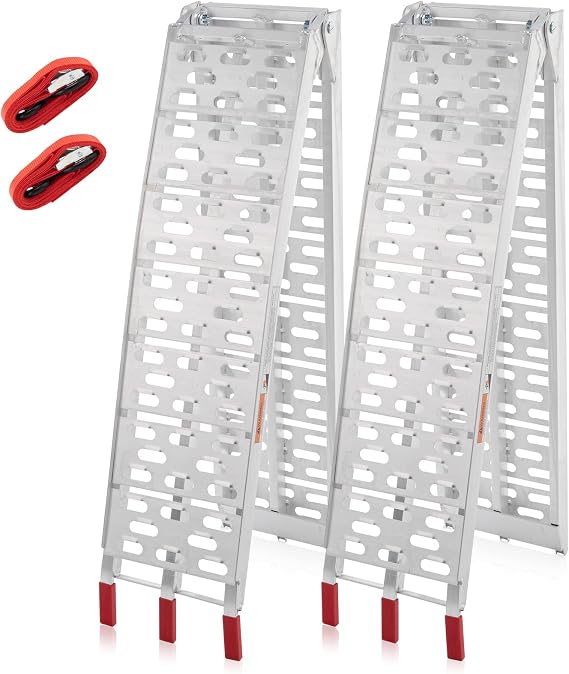 7.5 FT Aluminum Motorcycle Loading Ramps, 1500 lbs Capacity,2PC