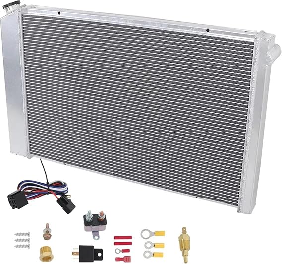 Automobile accessories 4 Row Full Aluminum Radiator+Shroud Fan For 73-87 for Chevy C10 C20 C30 K10 K20 K30 High performance