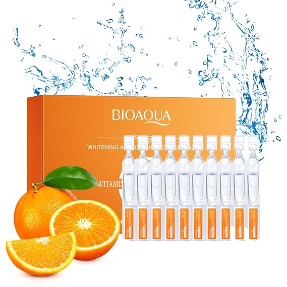 Vitamin C Serum for Face with Hyaluronic Acid 1.5ml x 30PCS, Brightening Hydrating Facial Serum, Travel Size Skincare for Glowing Skin1.52 Fl Oz Pack of 1