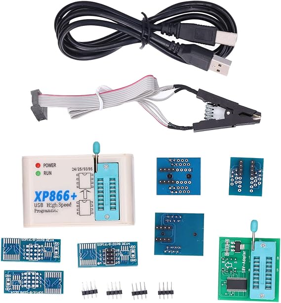 High Speed USB, XP866 SPI Flash Programmer BIOS Chip Kit Flash Programmable Logic Circuit Programming 24 25 93 EEPROM e