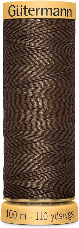 Natural Cotton Thread 110 Yards-Brown
