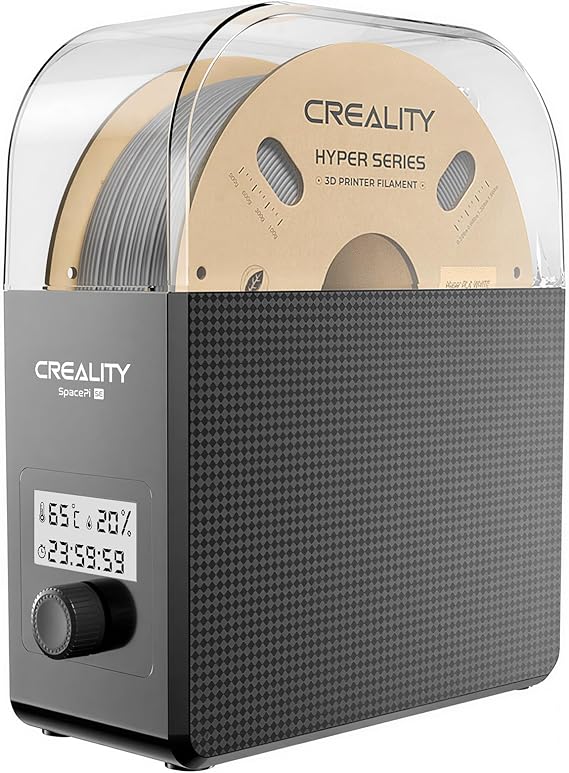 Creality Filament Dryer Box Pro 2026, SpacePi SE Upgraded 65 PTC Heating with Fan, Dust & Moisture-Proof Storage, 3D Printer Filament Spool Holder, Dehydrator for 1.75mm/2.85mm PLA PETG ABS TPU