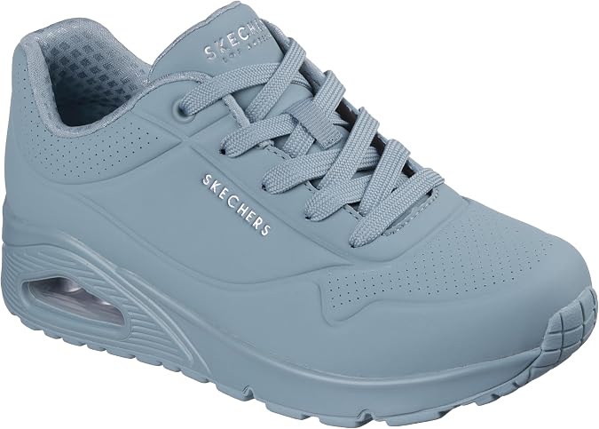Skechers Street Uno Stand On Air Women's Sneaker, 7 B(M) US, Grey-Blue