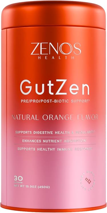Zenos Health GutZen - Gut Health Supplement for Women Improve Digestive Health with Akkermansia & Butyrate, Immune Support Supplement for Colon Cleanser, GI Revive - Made in USA, 30 Servings