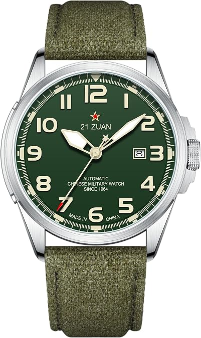 SEA-GULL Men's Mechanical Watch, Automatic Watches, Military Watches for Men, Mens Army Tactical Field Sport Work Watch, Waterproof Date Display, Outdoor Work Wrsitwatch, D581