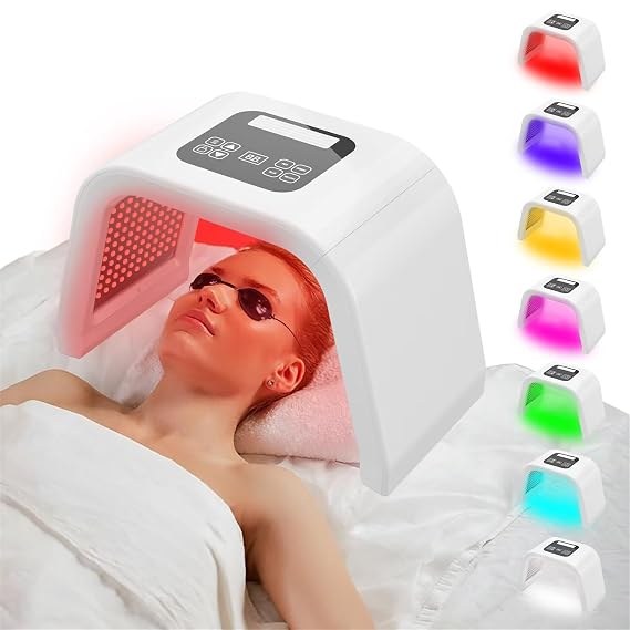 LED 7 in 1 Light Therapy Facial Skin Care Device for Home Use