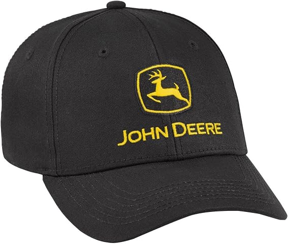 John Deere Men's Black Logo Hat/Cap - LP69073
