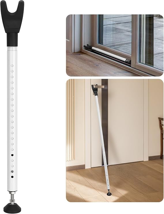 Adjustable Door Security Bar, 50-132cm | Removable, Sliding Door Security Bar, For Home, Room Hotel, Apartment, Travel