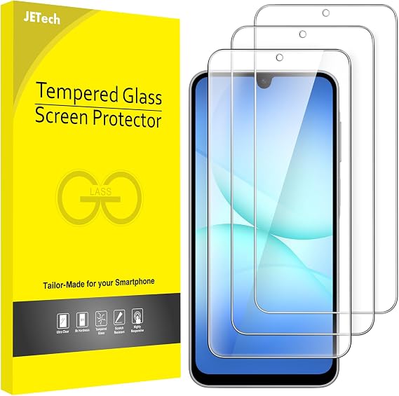 JETech Screen Protector for Samsung Galaxy A17, 3-Pack