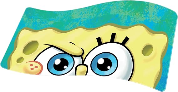 Ghost x Spongebob Squarepants Oni Deskpad - Extra Large Gaming Mouse Pad, Spongebob Eyes Design, 35.4" x 15.7", Ultra Glide Smooth Surface, Non-Slip Rubber Base, Stitched Edges