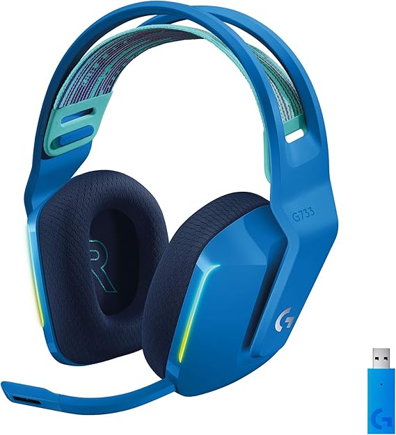Logitech G G733 LIGHTSPEED Wireless Gaming Headset with suspension headband