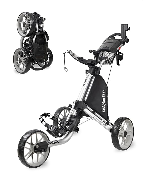 CaddytekCaddyTek EZ-fold 3 Wheel Golf Push Cart Version 8
