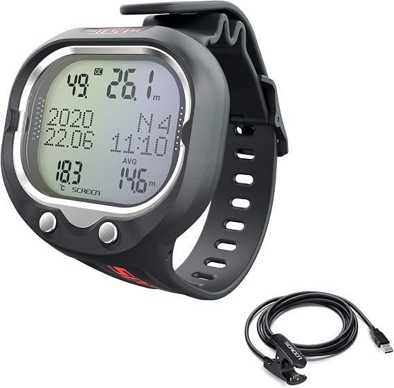 SEAC Screen, Scuba Wrist Dive Computer for 1 or 2 mixes and Freediving mode